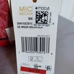 Michael Kors Rhea XS Convertible Sequins Crimson Backpack NWT Retail $358 Michael Kors | Bags | Michael Kors Rhea Xs Convertible  main image 2